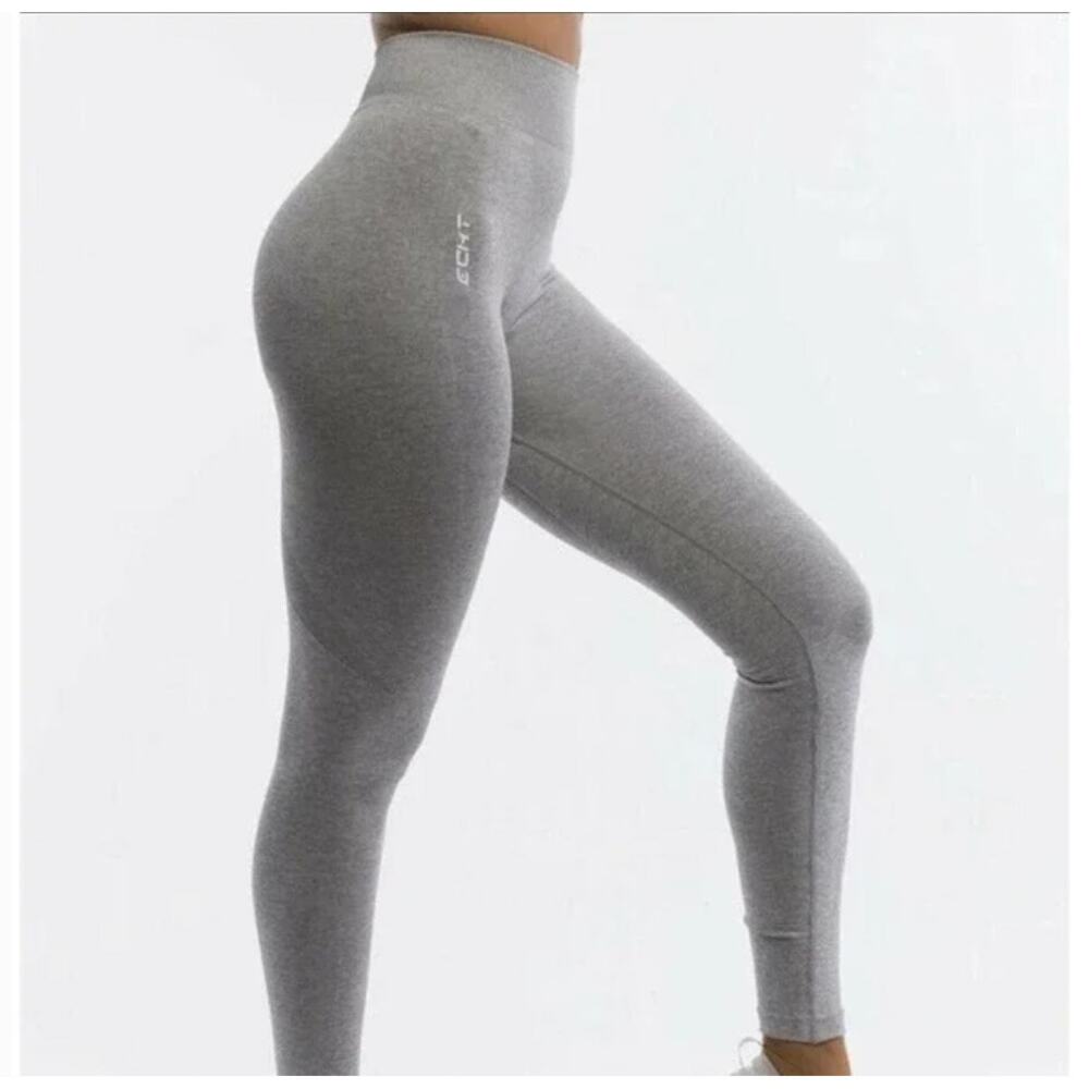 ECHT Arise Seamless Leggings High Rise in Heather Gray Size Small